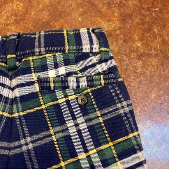 Toddler Boys Janie and Jack Blue Green Plaid Pants - Picture 5 of 5